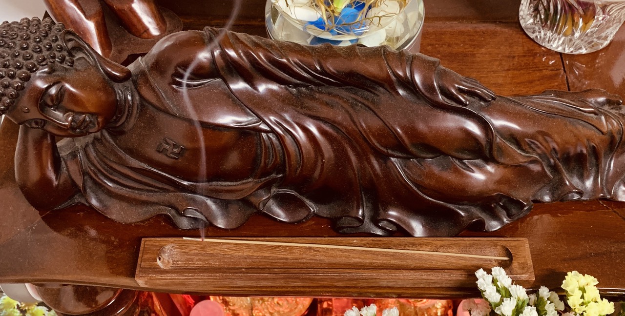 Khay gỗ cắm nhang