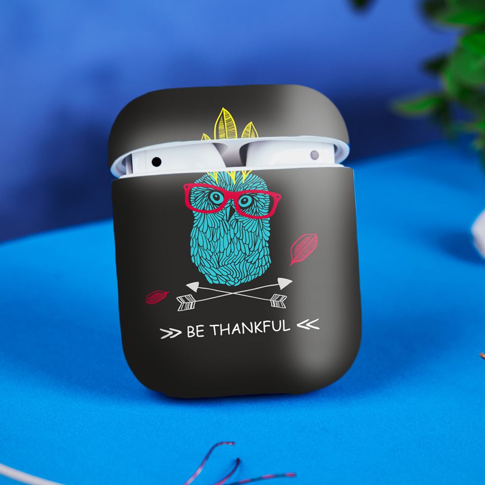 Miếng dán skin chống bẩn cho tai nghe AirPods in hình thiết kế - atk234 (bản không dây 1 và 2)