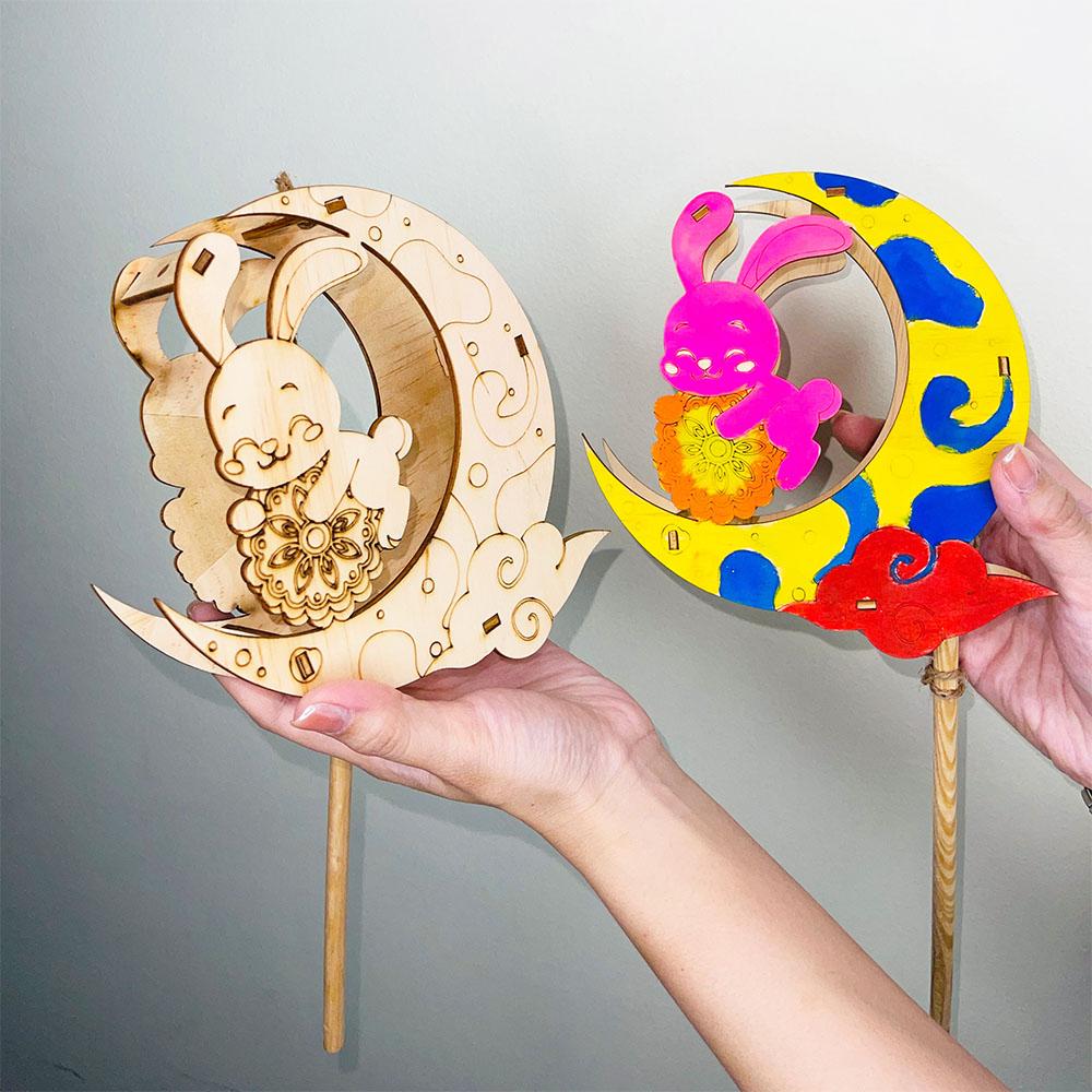 Lồng Đèn Sáng Tạo - Thỏ Con Bên Trăng - Giftbrand GB08