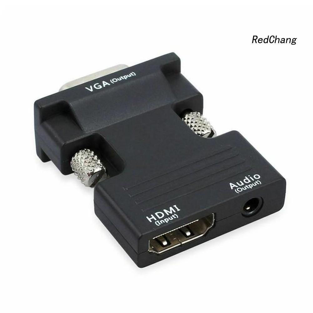 Đầu chuyển đổi SPQ cổng 1080P HDMI sang VGA có cáp âm thanh cho PC HDTV