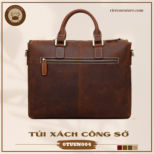 Túi Công Sở Da Bò Sáp, Túi Công Sở Thời Trang VietCow _0TXUN004