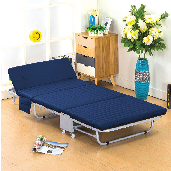 Giường gấp văn phòng ngủ trưa khung thép chịu lực -Giường Ngủ Cá Nhân Có Nệm Gấp Xếp Gọn Cao Cấp