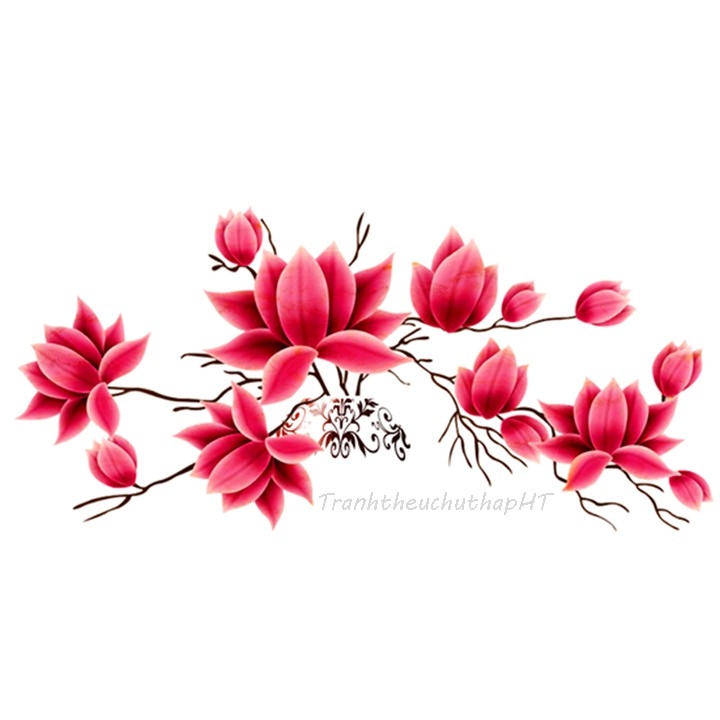 Tranh đính đá Bình hoa mộc lan - chưa đính