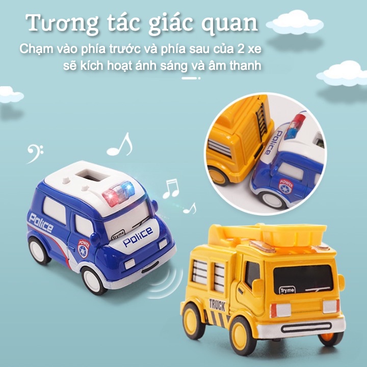 Đồng hồ tích hợp xe đồ chơi mini W1204D