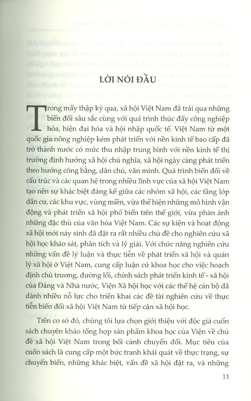 Xã Hội Việt Nam Trong Bối Cảnh Chuyển Đổi - Những Nghiên Cứu Từ Tiếp Cận Xã Hội Khoa Học - Đồng chủ biên: Nguyễn Đức Vinh, Đặng Nguyên Anh
