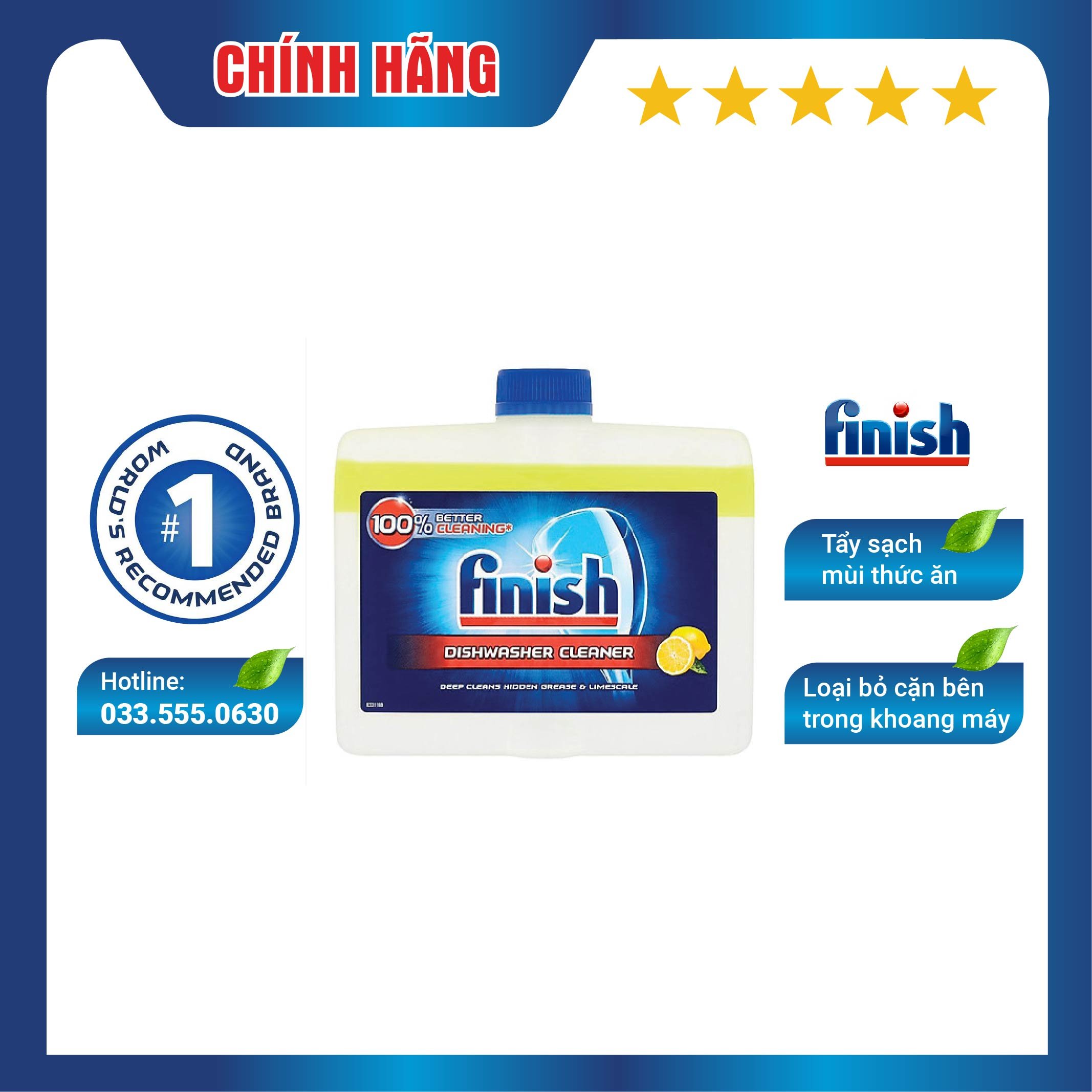 Dung dịch vệ sinh máy rửa bát Finish hương chanh 250ml Finish EU