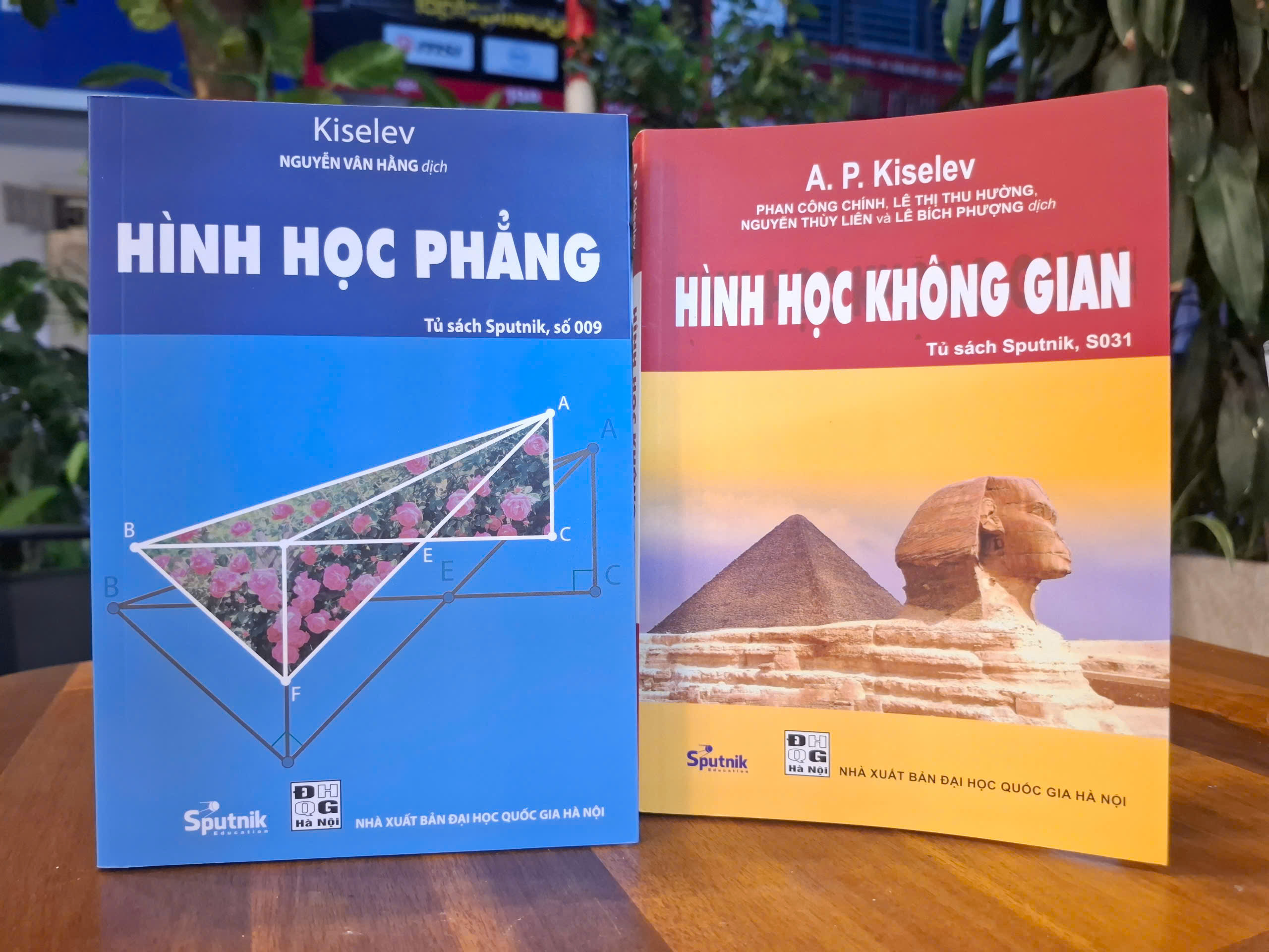 (Combo 2 cuốn) HÌNH HỌC PHẲNG và HÌNH HỌC KHÔNG GIAN – Andrey Petrovich Kiselev –Sputnik