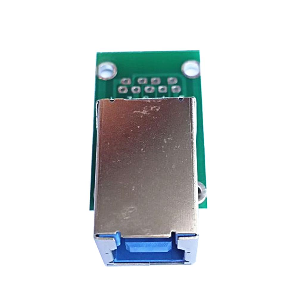 USB3.0 Type B Female Socket Breakout Board Adapter Plate Test 2.54 Pitch