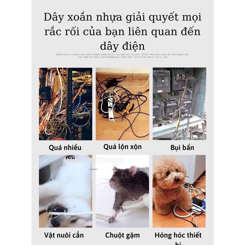Lò xo nhựa Bọc dây rửa xe, bọc dây tuy ô thủy lực, dây cáp điện, bảo vệ dây chống mài mòn