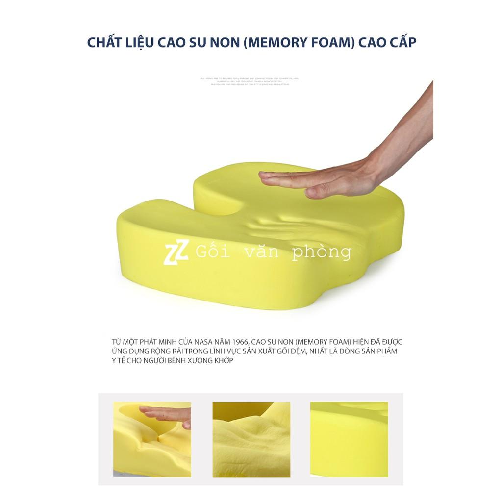 Gối Đệm Lót Ghế Công Thái Học Cao Su Non Siêu Êm ZURI PILLOW GLM-05