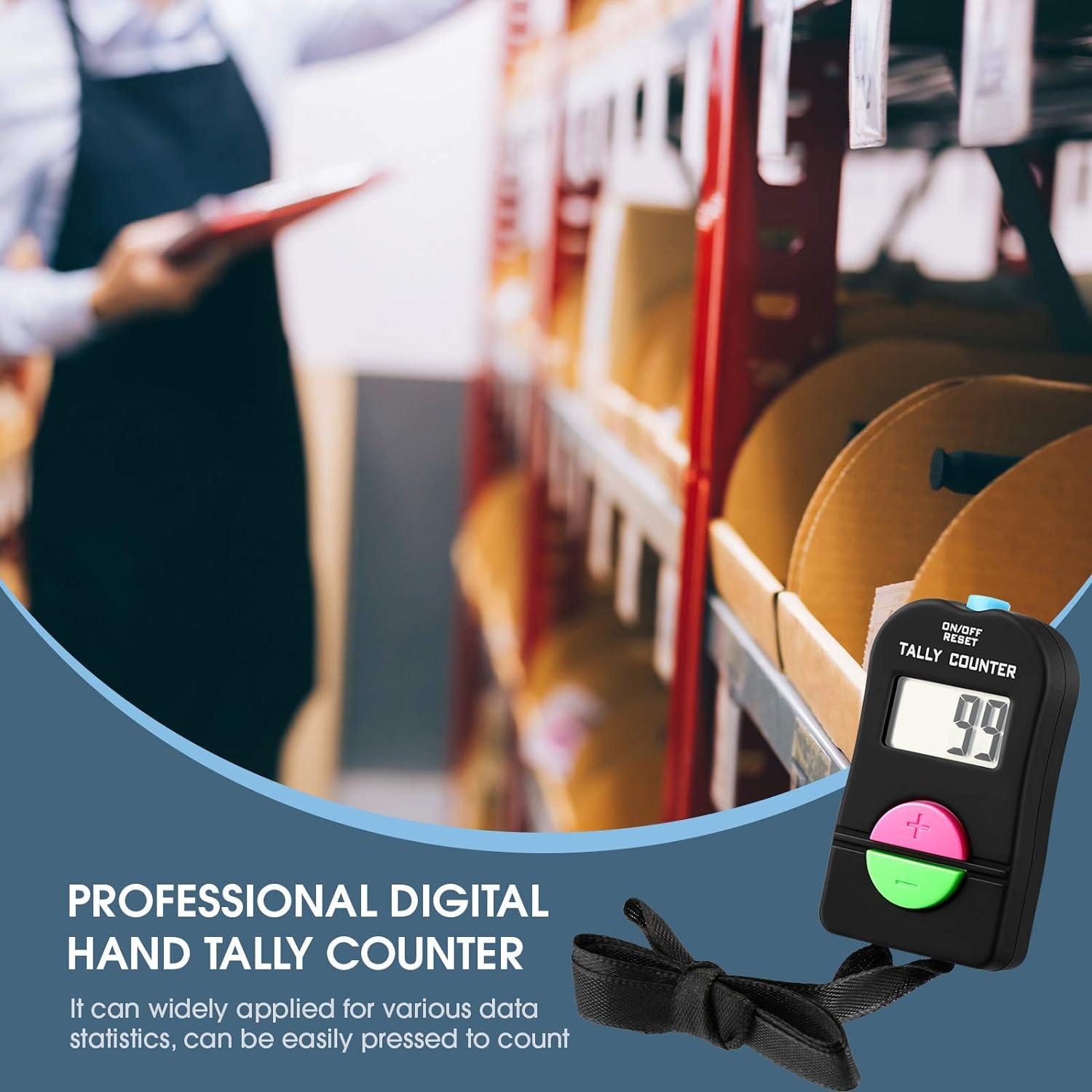 Máy bấm cầm tay kỹ thuật số Brochure điện tử Plus và Minus Bộ đếm bấm kỹ thuật số cầm tay có dây buộc cho môn thể thao Golf