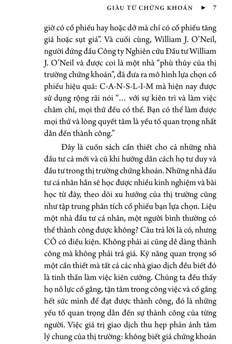 Sách Giàu Từ Chứng Khoán (Tái Bản)