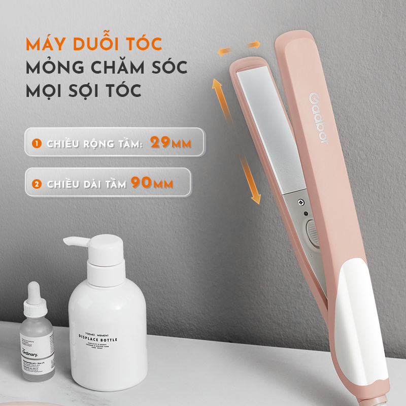 Máy ép tóc đa năng 3in1 GAABOR GHC-N35A1 duỗi tóc, làm xoăn, uốn cụp, bề mặt gốm sứ bảo vệ tóc khỏi hư tổn - Hàng chính hãng