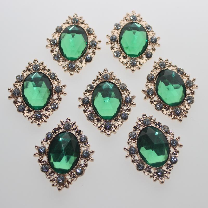 20pcs Rhinestone Flat Back Beads Button Scrapbook Embellishment Crafts