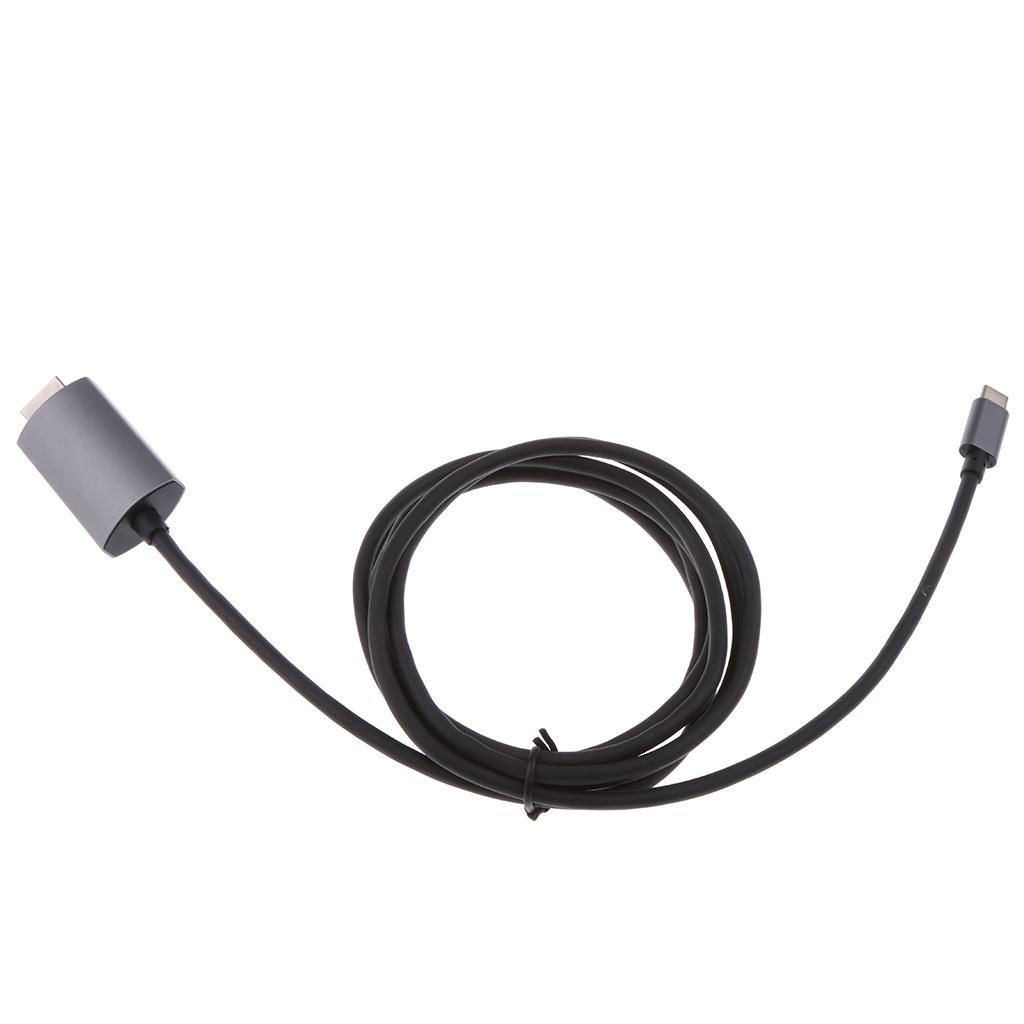 USB-C Type C USB 3.1 to HDMI 4k 2k HDTV Cable for Galaxy S8 S8 gray