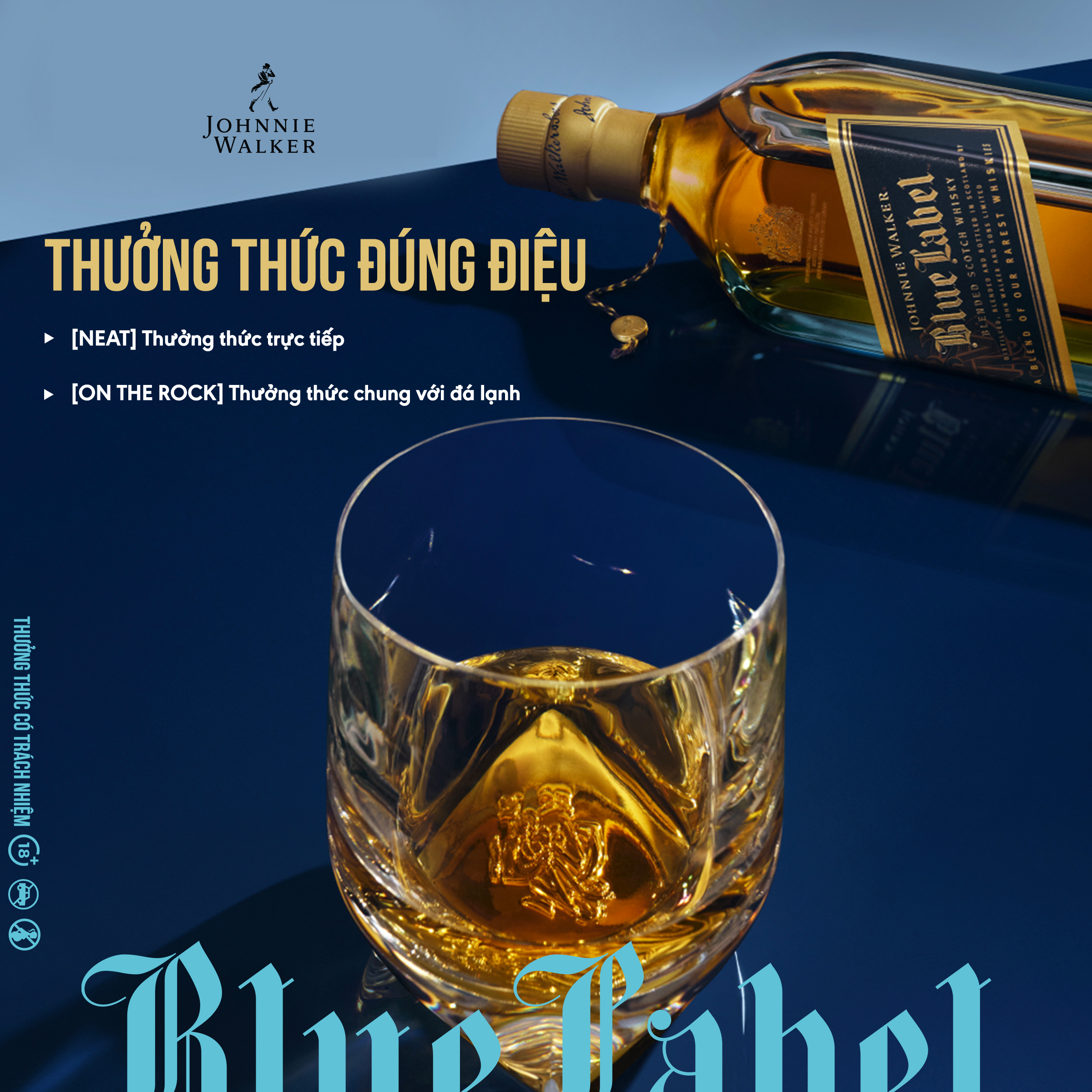 Hộp Quà Tết Rượu Johnnie Walker Blue Label Blended Scotch Whisky 40% 750ml