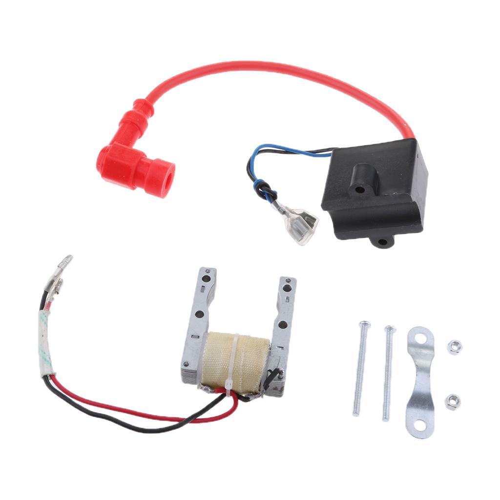 Magneto Coil & CDI Ignition Coil Universal Fit for 49CC-80CC 2-Stroke Engine
