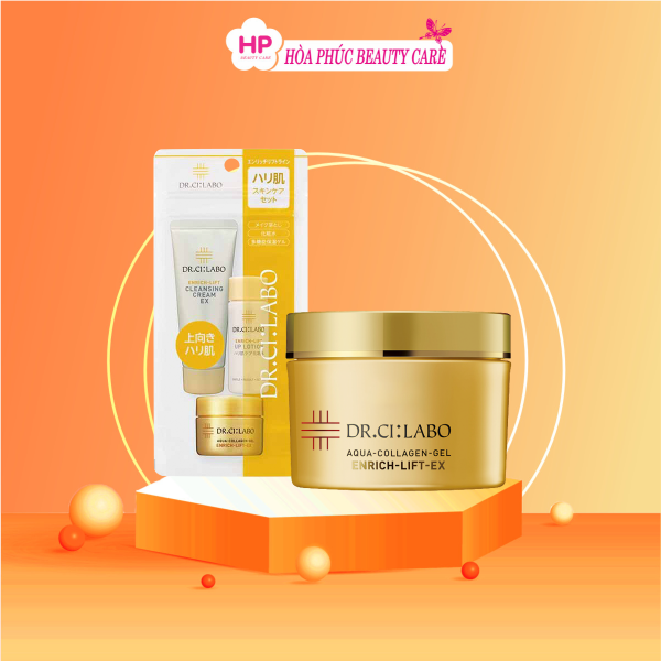Bộ Sản Phẩm Dưỡng Da Cơ Bản Dr.Ci:Labo Enrich-Lift Skin Care Set Giúp Nâng Cơ Và Trẻ Hóa Da