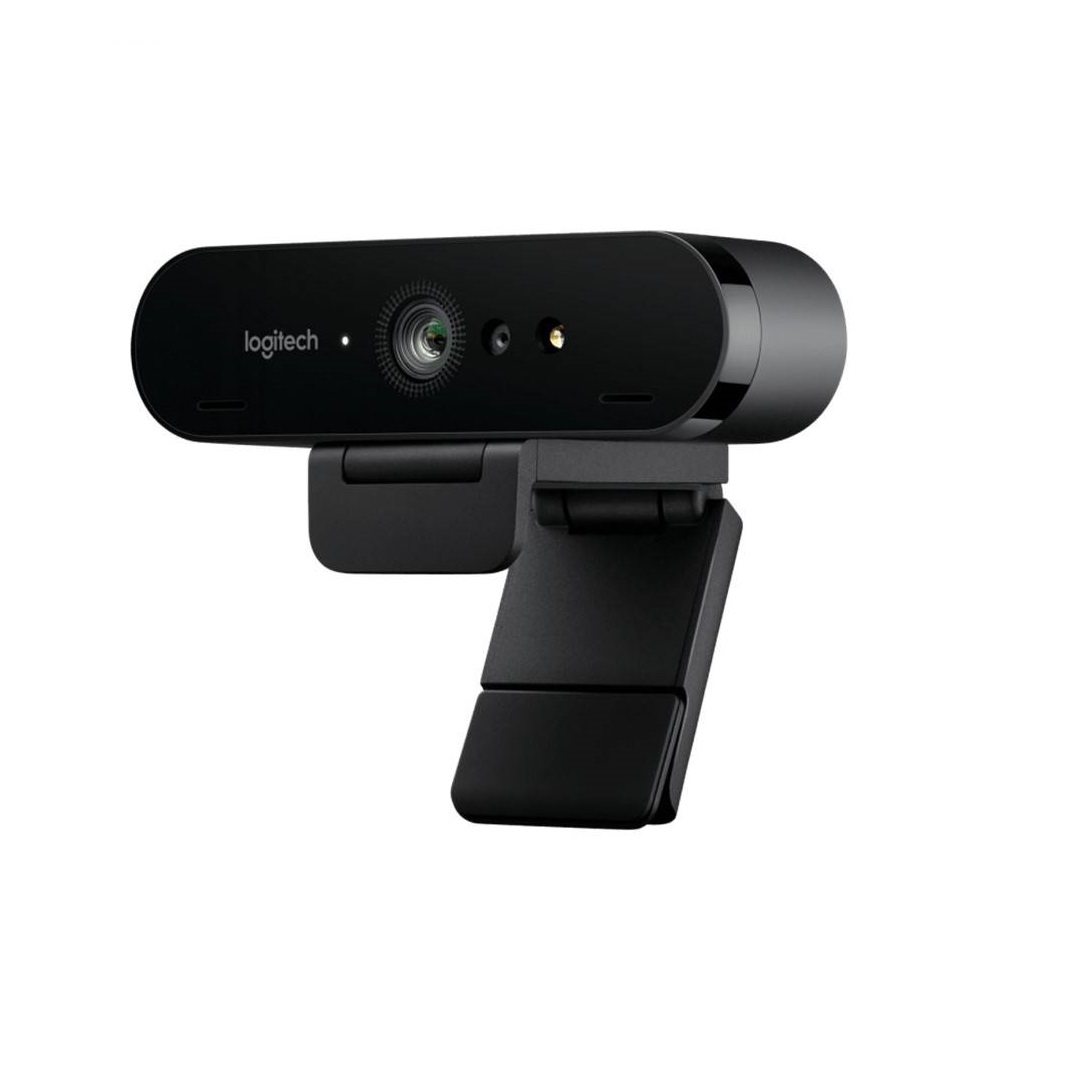 Webcam Logitech BRIO - 4K Ultra HD, tự động chỉnh sáng &amp; lấy nét, mic kép to rõ loại bỏ tiếng ồn - Hàng Chính Hãng