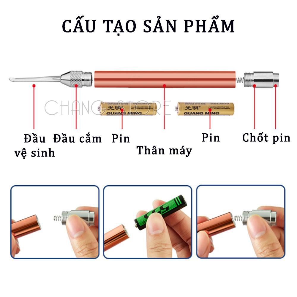 Dụng Cụ Lấy Ráy Tai Có Đèn Inox Cao Cấp Siêu Tiện Lợi