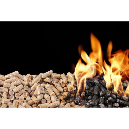 Viên nén gỗ mùn cưa nhiên liệu đốt xanh thân thiện với môi trường Bịch 1kg
