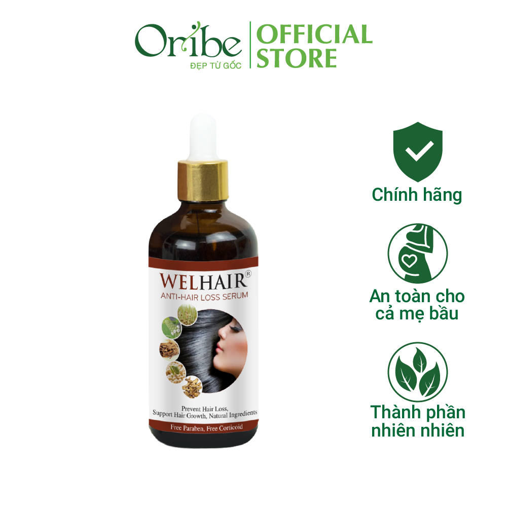 Serum Kích Thích Mọc Tóc Ngăn Rụng Tóc Phục Hồi Tóc Hư Tổn Welhair 100ml