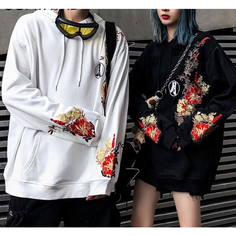 Áo hoodie nỉ in hình thỏ mặt trăng siêu hot