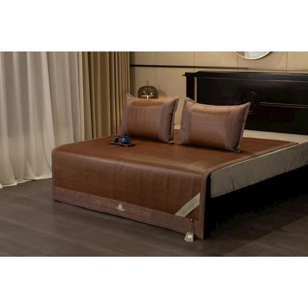 Chiếu Mây Điều Hòa Thủ Công Cao Cấp – Sợi Mây Tự Nhiên 5kg/Chiếc, Gấp Gọn Được, Giặt Được, Mát Lạnh Mùa Hè – Size 1m6 / 1m8 / 2m2 - HÀNG CHÍNH HÃNG MINIIN