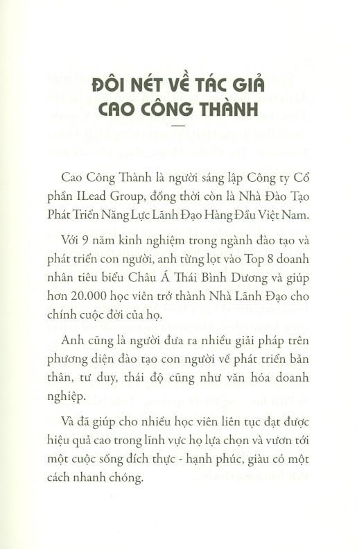 CÁCH MẠNG BẢN THÂN - Cao Công Thành