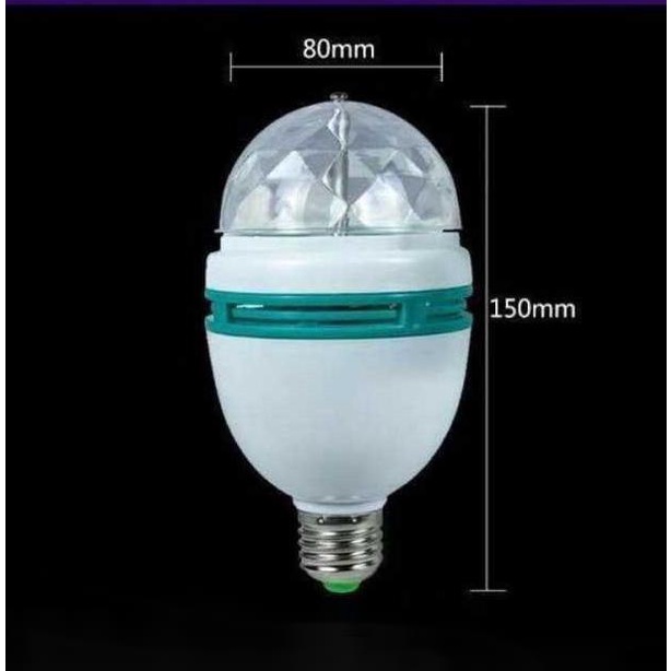 Đèn Led Xoay 7 màu tự động