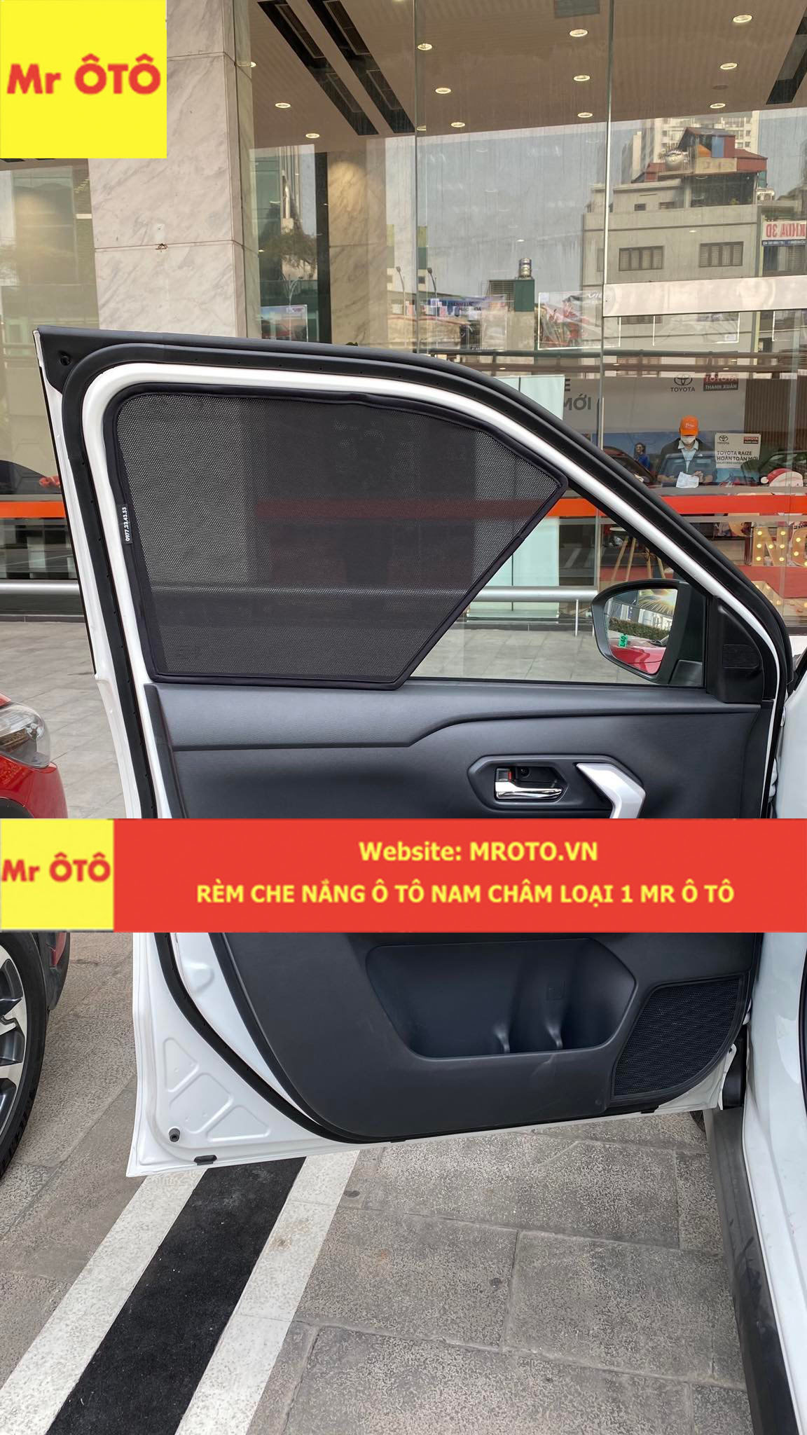 Rèm Che Nắng Xe Toyota Raize Hàng Loại 1 Chuẩn From, Dày Dặn