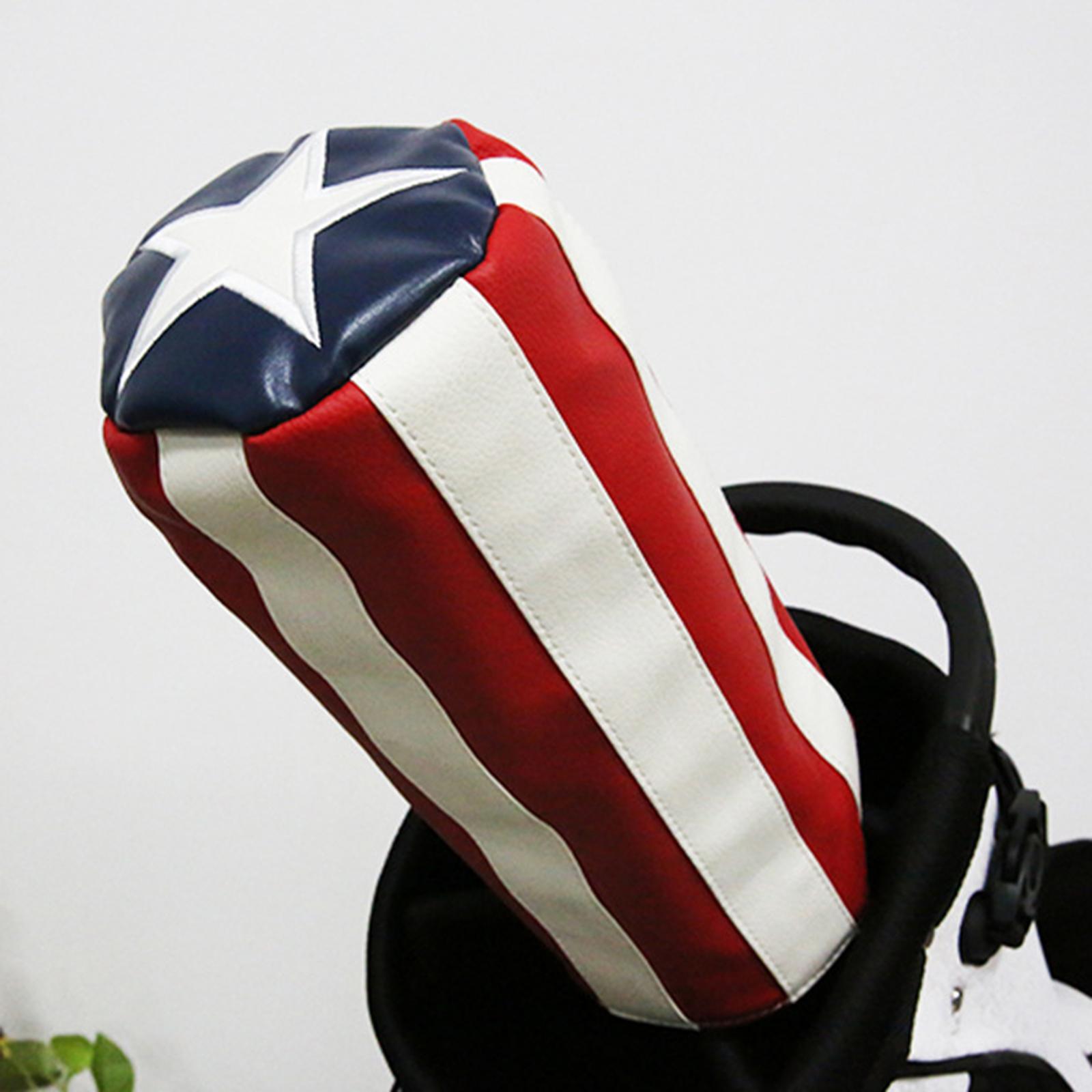 Golf Club Cover Durable Stylish PU Leather Golf Player Sleeve Wood Headcover