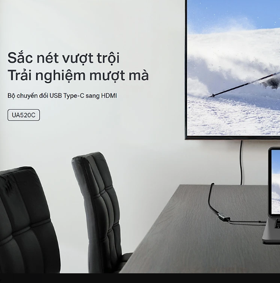 Cáp chuyển đổi USB Type-C sang HDMI TP-LINK 4K@60Hz UA520C - Hàng chính hãng
