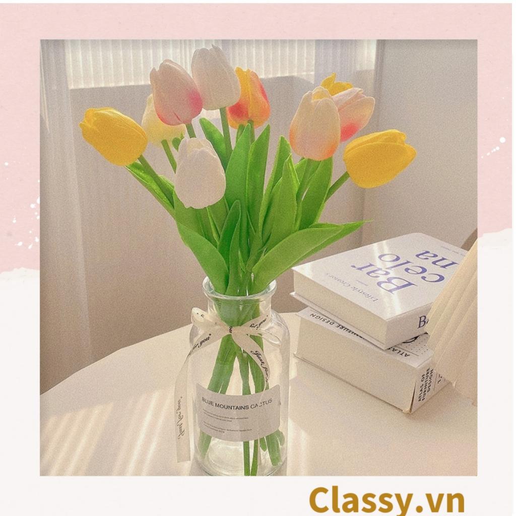 Đóa tulip Classy bằng vải, làm đạo cụ chụp hình, trang trí nhà cửa PK1474