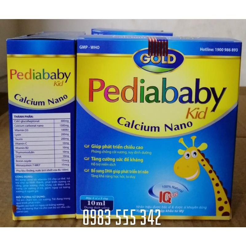 Pediababy Kid Gold bổ sung canxi giúp phát triển chiều cao, tăng sức đề kháng cho bé