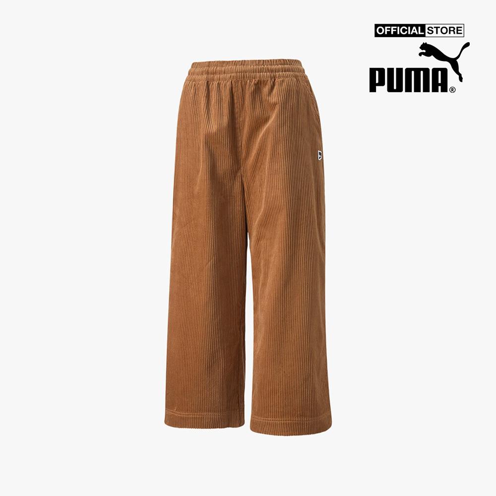 PUMA - Quần ống rộng nữ Downtown Corduroy 535748