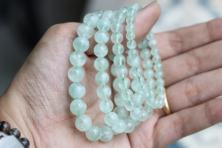 Vòng Tay Đá Thạch Anh Xanh 7mm Ngọc Quý Gemstones GA161