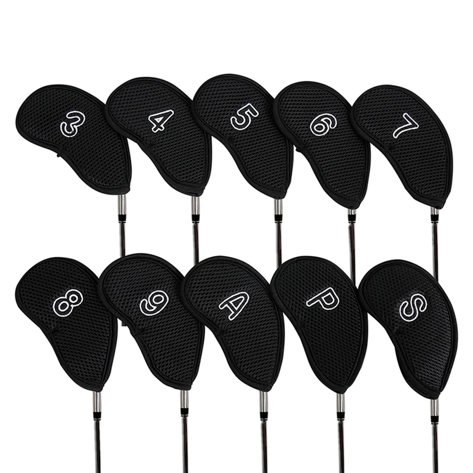 Meshy Golf Iron Head Covers Set Golf Iron Covers Set Indoor and Outdoor Golf Gears