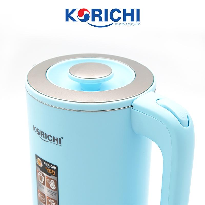 Ấm siêu tốc Korichi - KRC - 5186 - 1.8L 1800W - Bảo hành 12 tháng ( Hai màu kem, xanh)- Hàng chính hãng