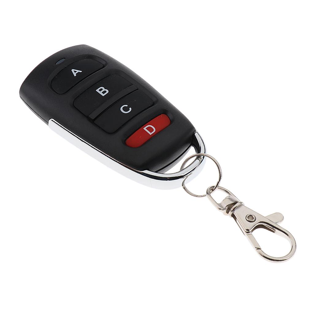 433MHz DC 12V Wireless Remote Control 4 Buttons
