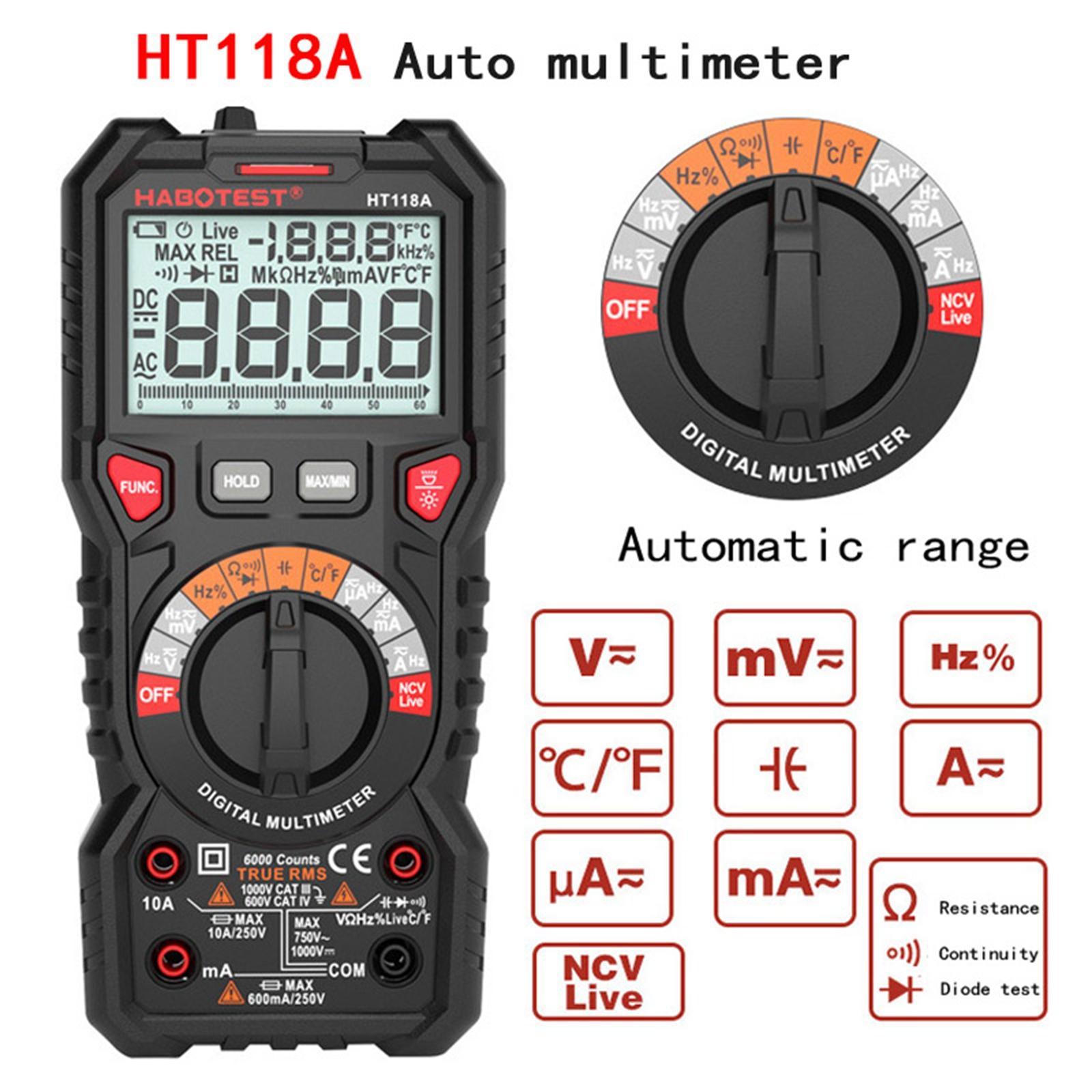 Multifunction Digital Tester Handheld Digital Meter for DC Voltage Circuit Board Test