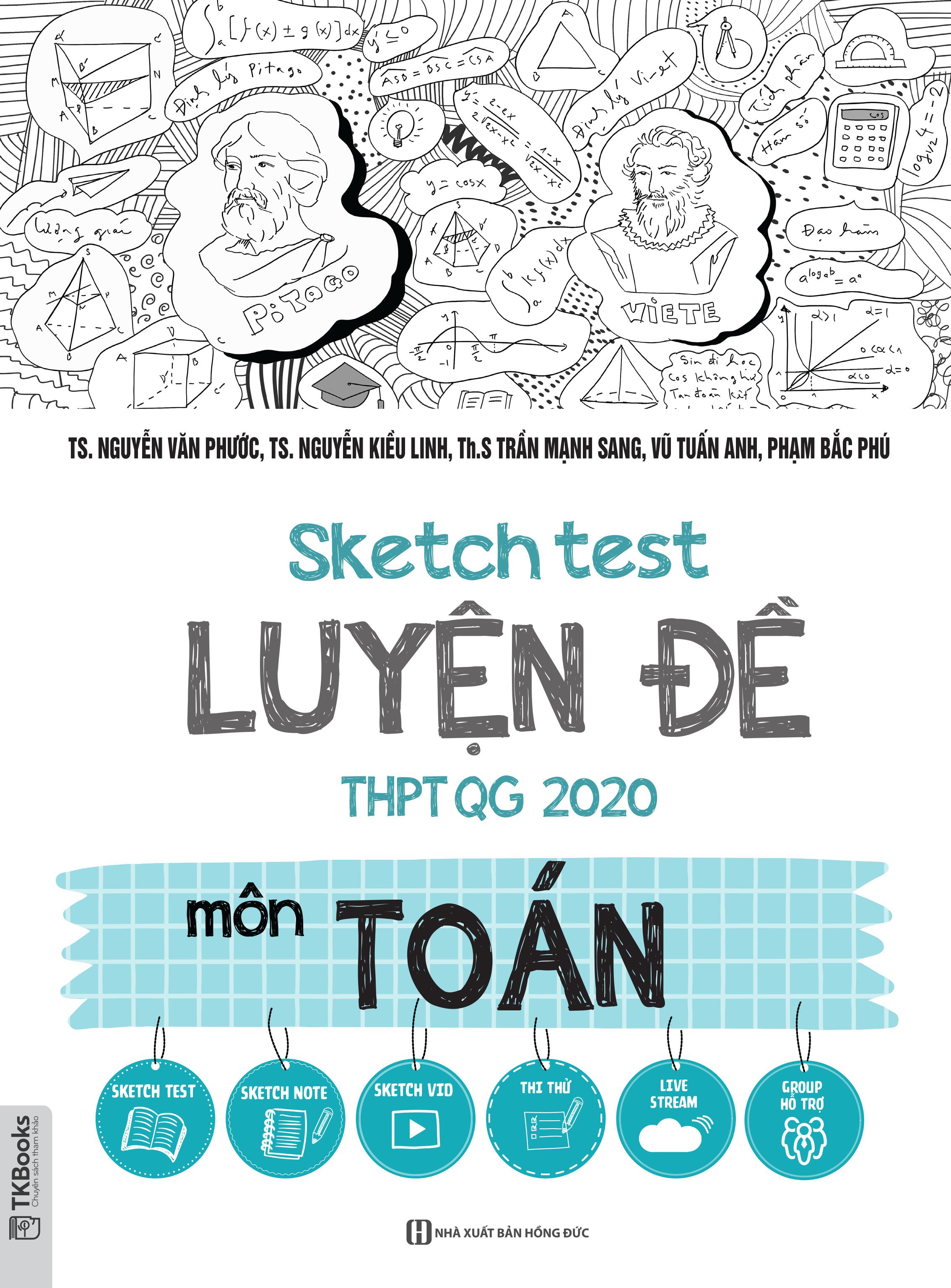 Sách Sketch Test Luyện Đề THPT QG 2020 Toán, Vật Lý, Hóa Học, Sinh Học, Tiếng Anh, Ngữ Văn, Vở 72 trang, Sketch Note, Tổng hợp các đề thi thử cập nhật mới nhất