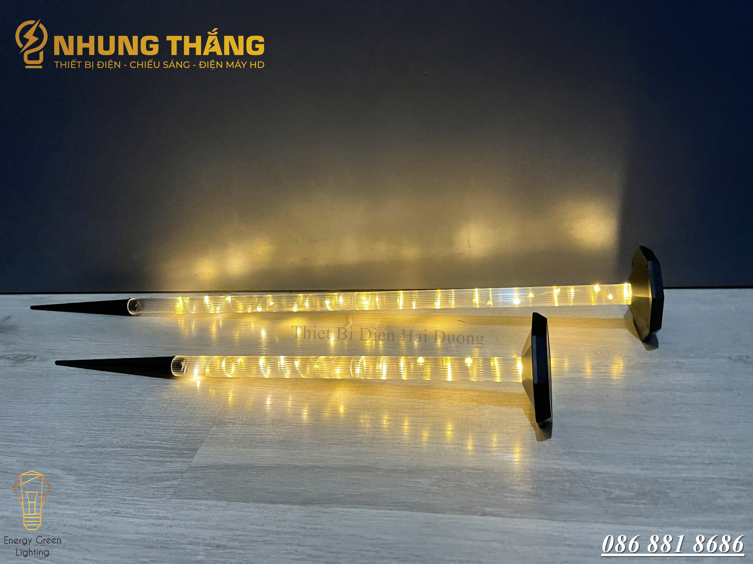 Đèn LED Cắm Cỏ Sân Vườn MT-4433 - Sử Dụng Năng Lượng Mặt Trời - 8 Chế Độ Nháy - Ánh Sáng Vàng - Chống Nước IP65 - Có Video