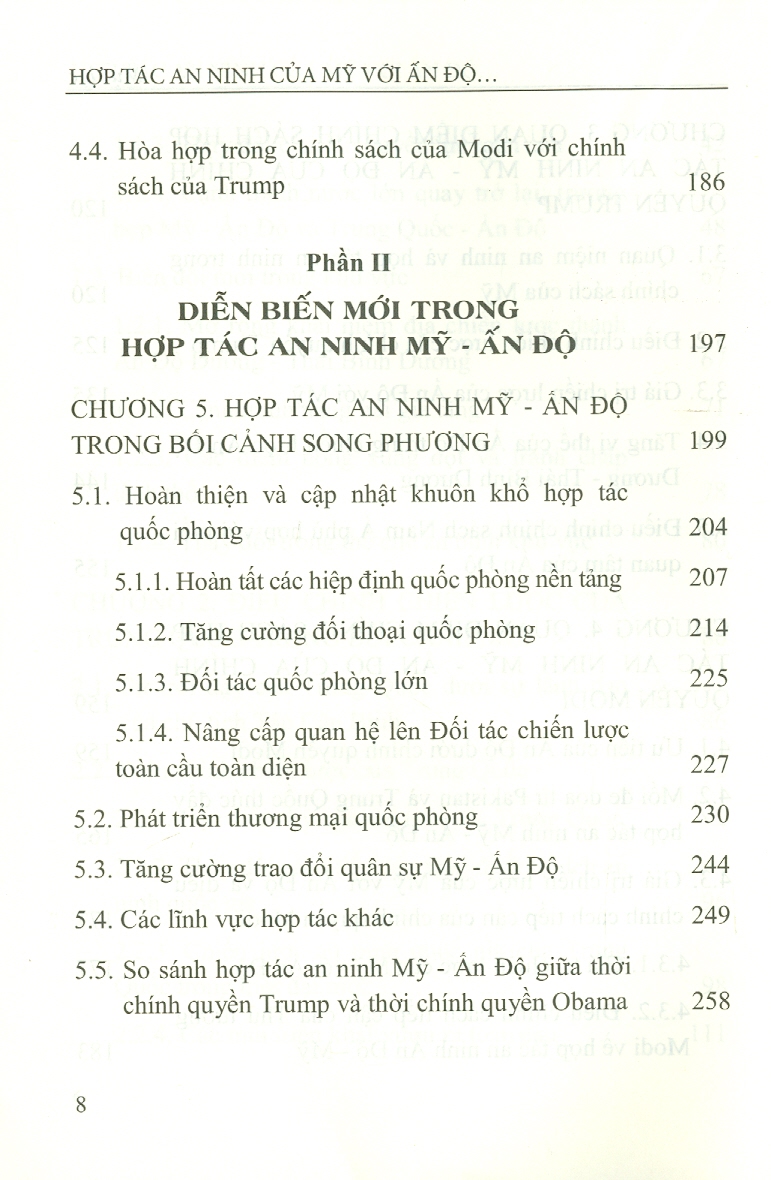 Hợp Tác An Ninh Của Mỹ Với Ấn Độ Trong Bối Cảnh Mới (Sách chuyên khảo)