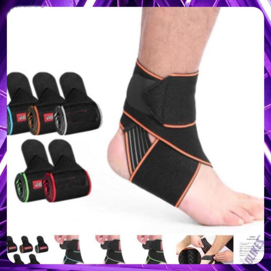 Đai cuốn cổ chân AL 1527 bó chân bảo vệ mắt cá quấn thể thao gym đá bóng chuyền chạy bộ yoga