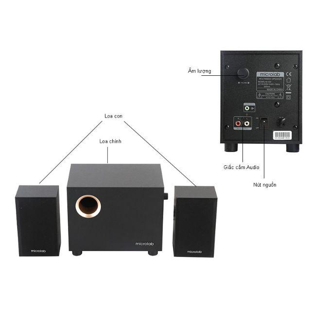 Loa Vi Tính Microlab M105/ 2.1 - hàng chính hãng