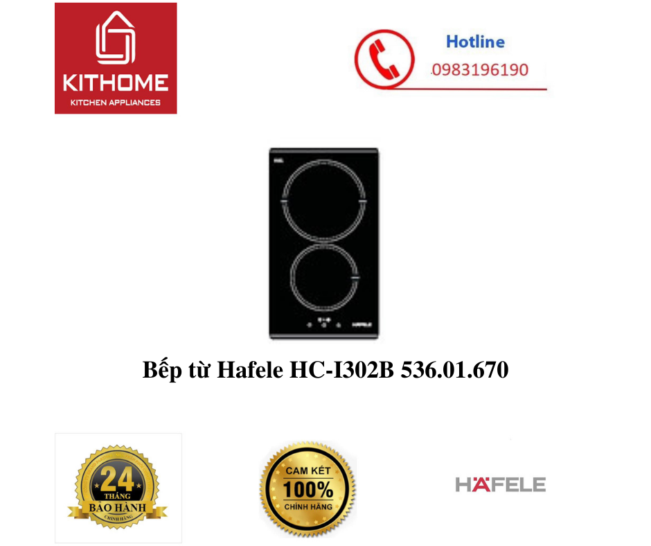 Bếp từ Hafele HC-I302B 536.01.670 - Hàng Chính Hãng