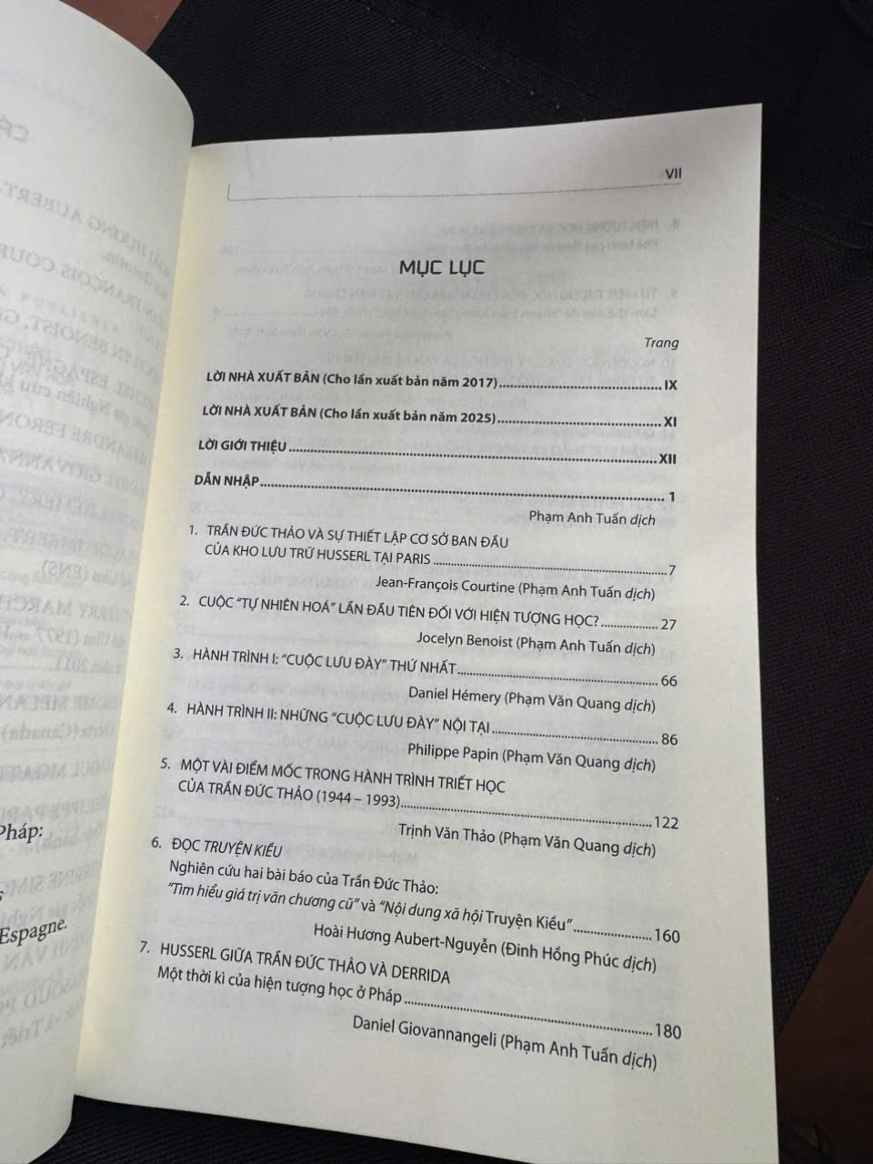 HÀNH TRÌNH CỦA TRẦN ĐỨC THẢO - Hiện tượng học và chuyển giao văn hóa - JOCELYN BENOIST và MICHEL ESPAGNE Chủ biên – NXB ĐHSP