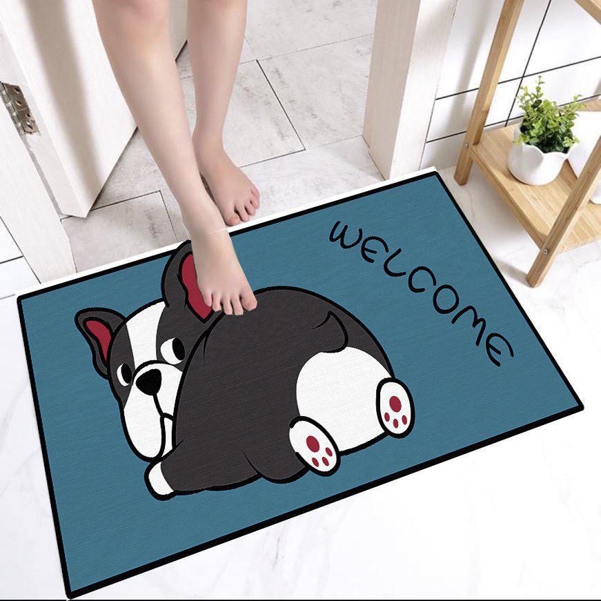 Thảm Chân 3D, Thảm chùi chân bali Chống Trơn Trượt Hình Thú Dễ Thương Mẫu Mới