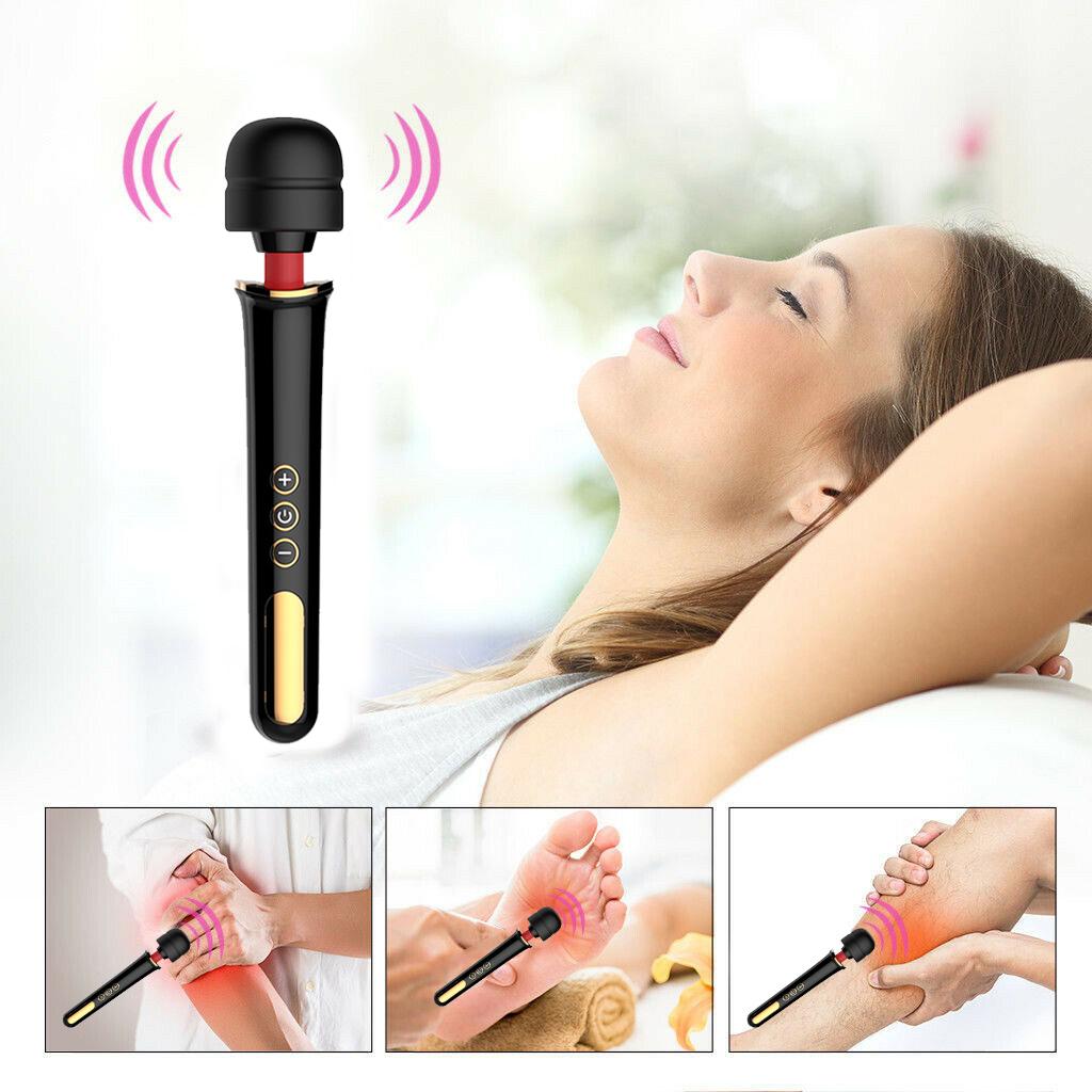 Máy Massage Body 10 Tốc Độ Mini Cầm Tay, Chống Nước, Mát Xa Có Thể Sạc Lại, Massage 10 tốc độ đa chức năng pin sạc tốt